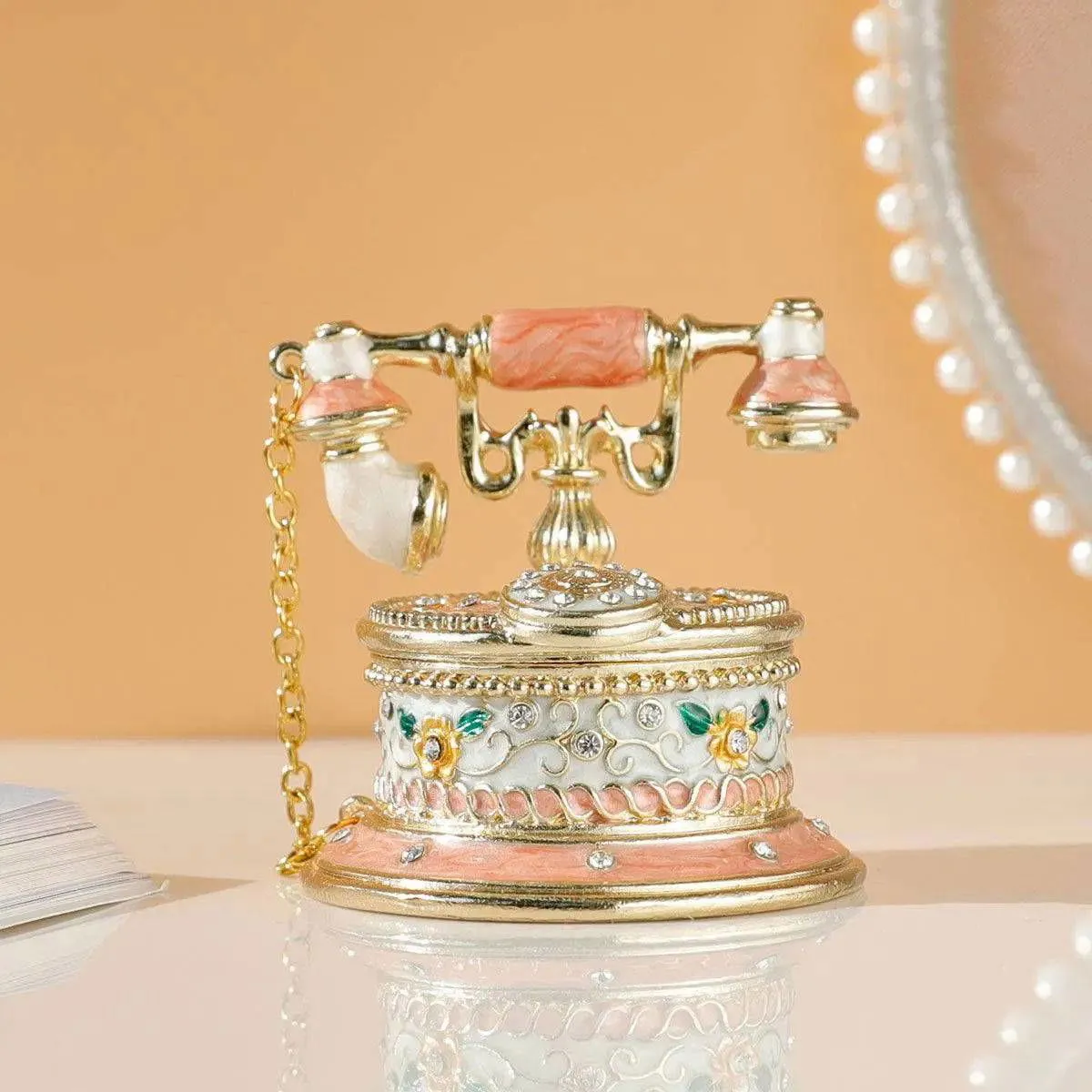 Vintage Elegance Telephone Jewelry Box